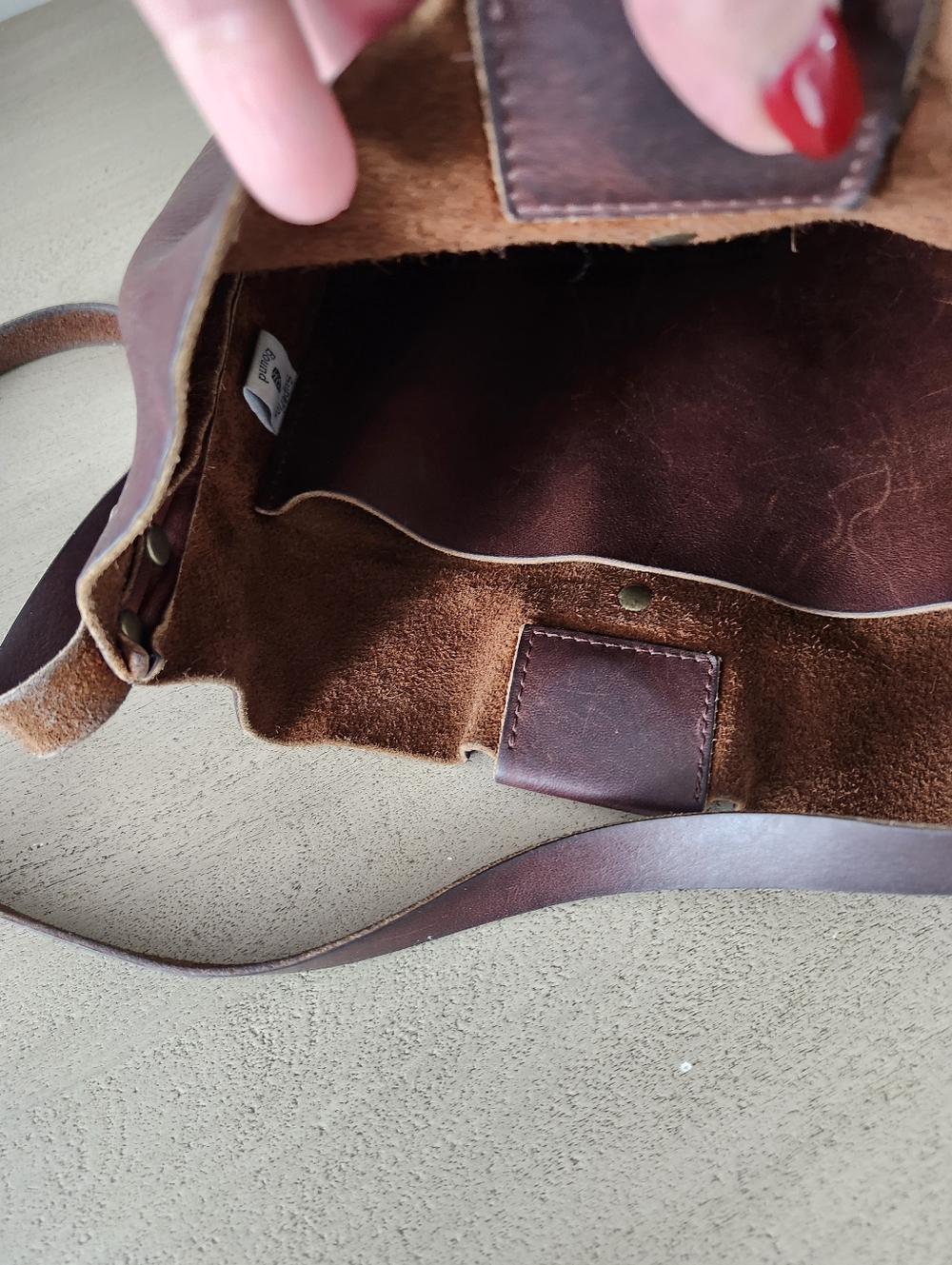 Leather Bag Raw Handmade - Picture 11 of 13